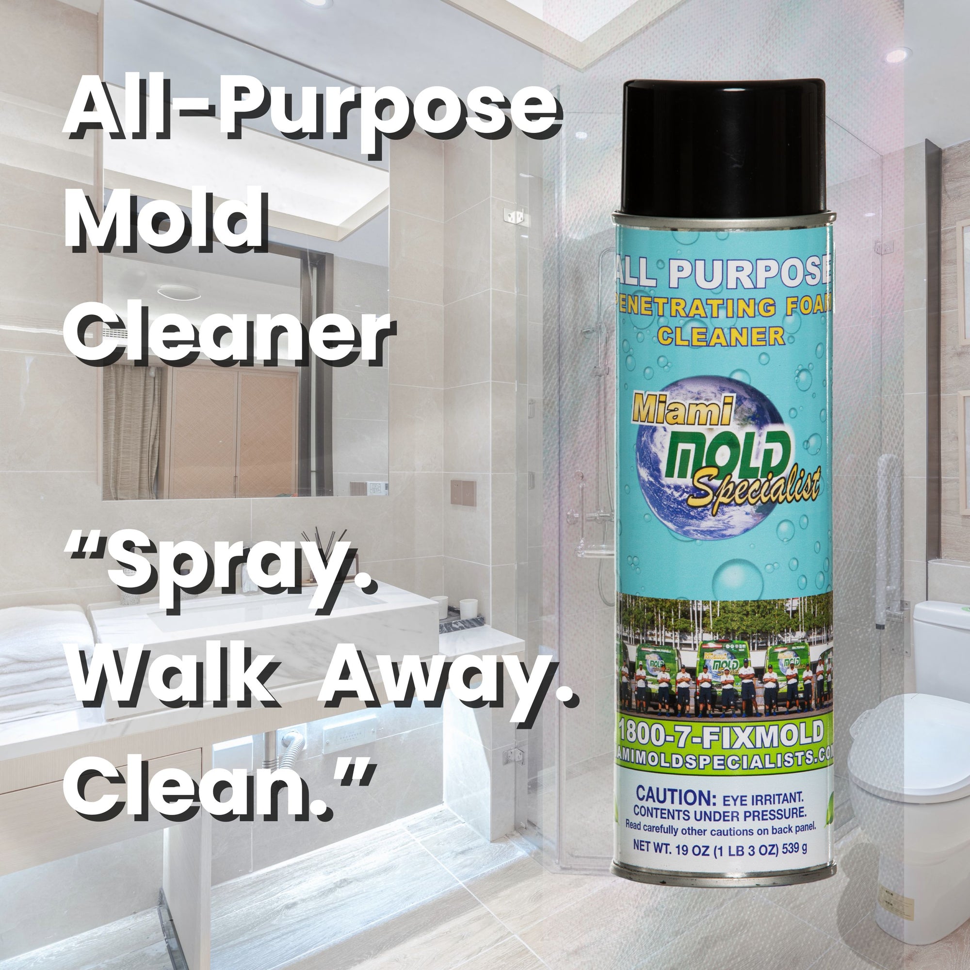 Miami Mold Specialist Exclusive All Purpose Penetrating Foam Cleaner – 19 oz