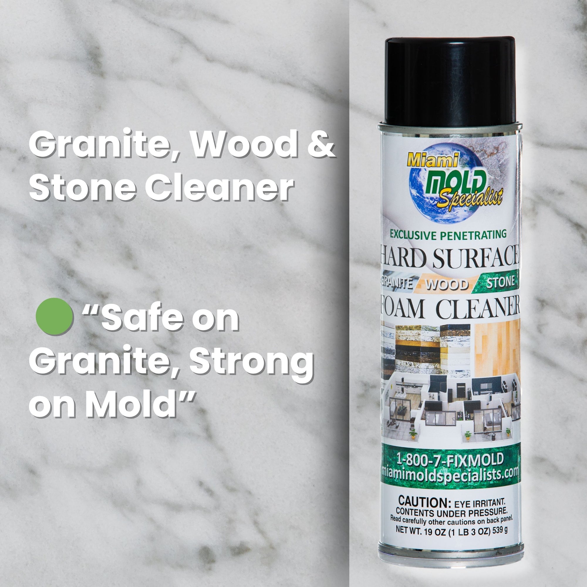 Miami Mold Specialist Exclusive Penetrating Hard Surface Foam Cleaner – 19 oz