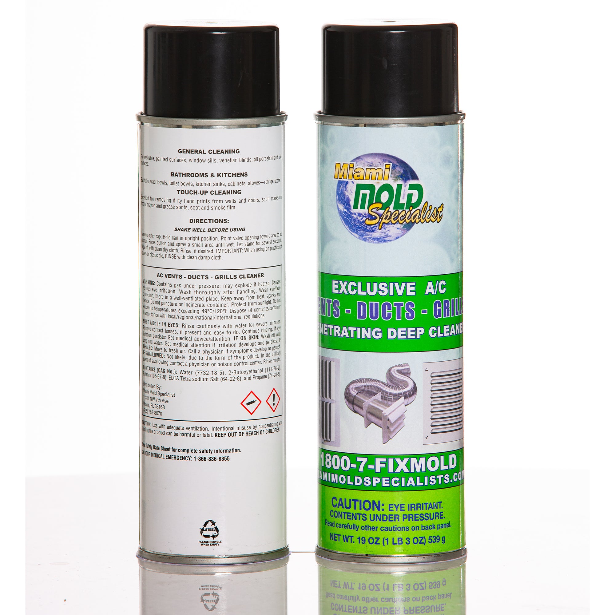 Miami Mold Specialist Exclusive A/C Vents, Ducts &amp; Grills Penetrating Deep Cleaner – 19 oz