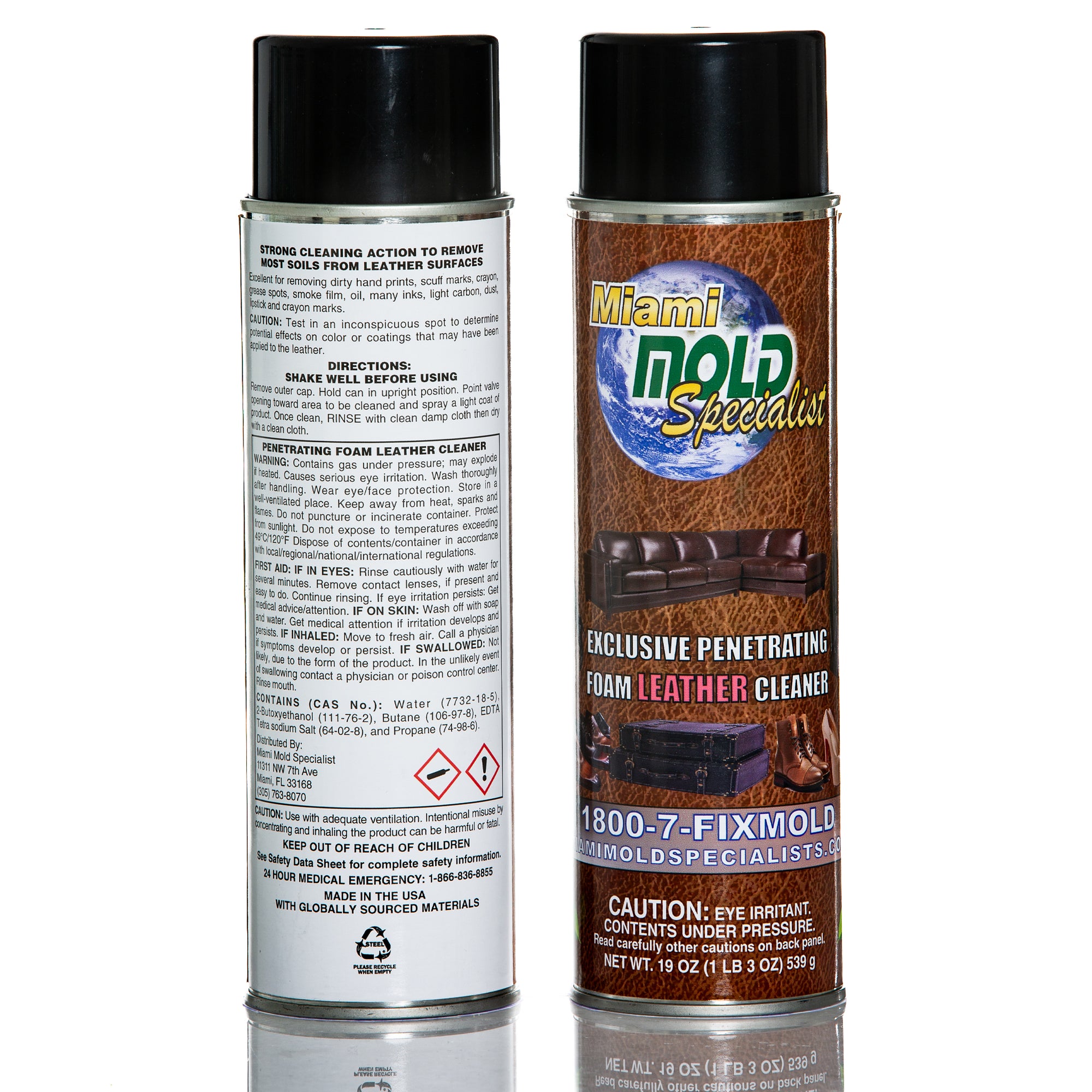 Miami Mold Specialist  Penetrating Leather Mold Cleaner Foam | 19 oz Spray
