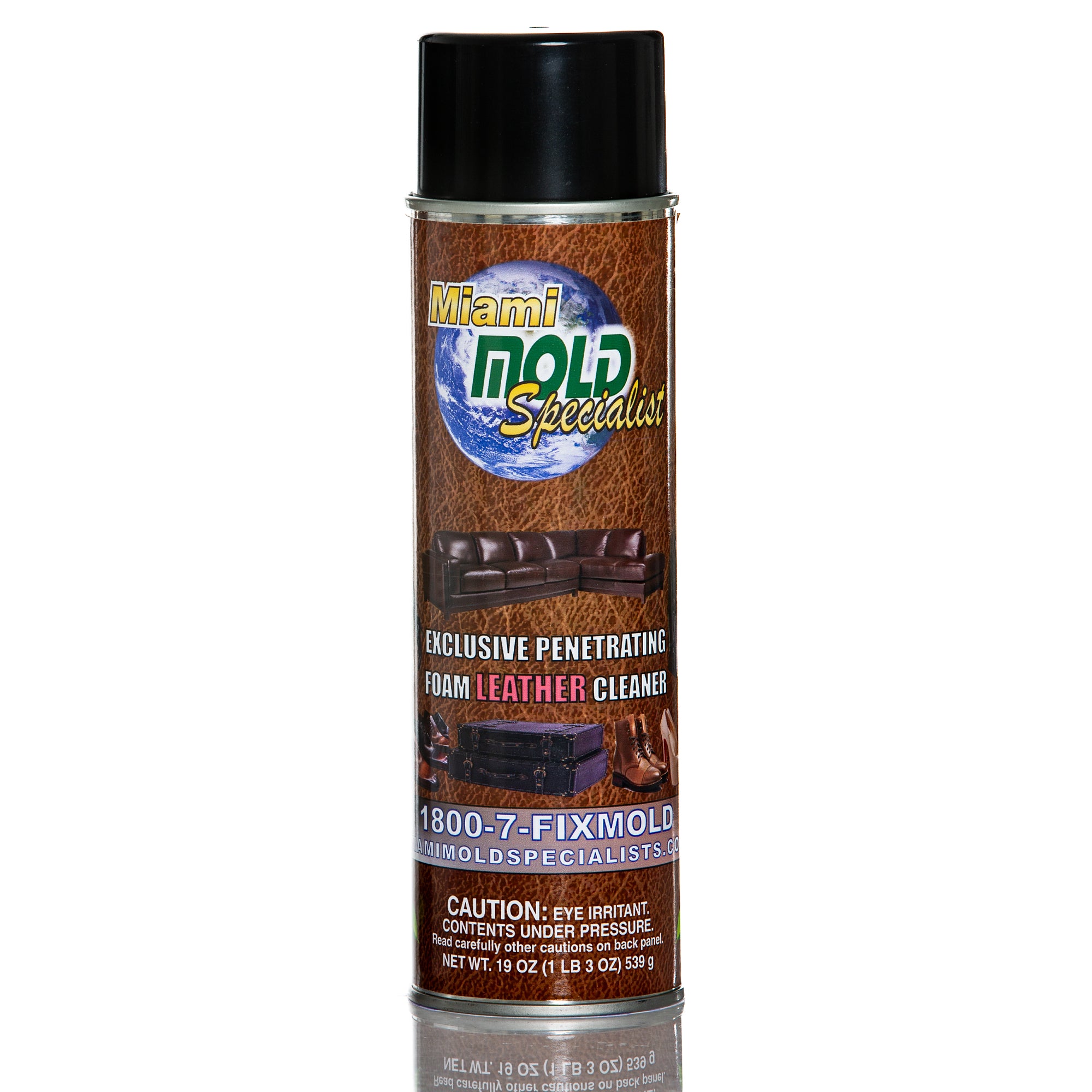 Miami Mold Specialist  Penetrating Leather Mold Cleaner Foam | 19 oz Spray