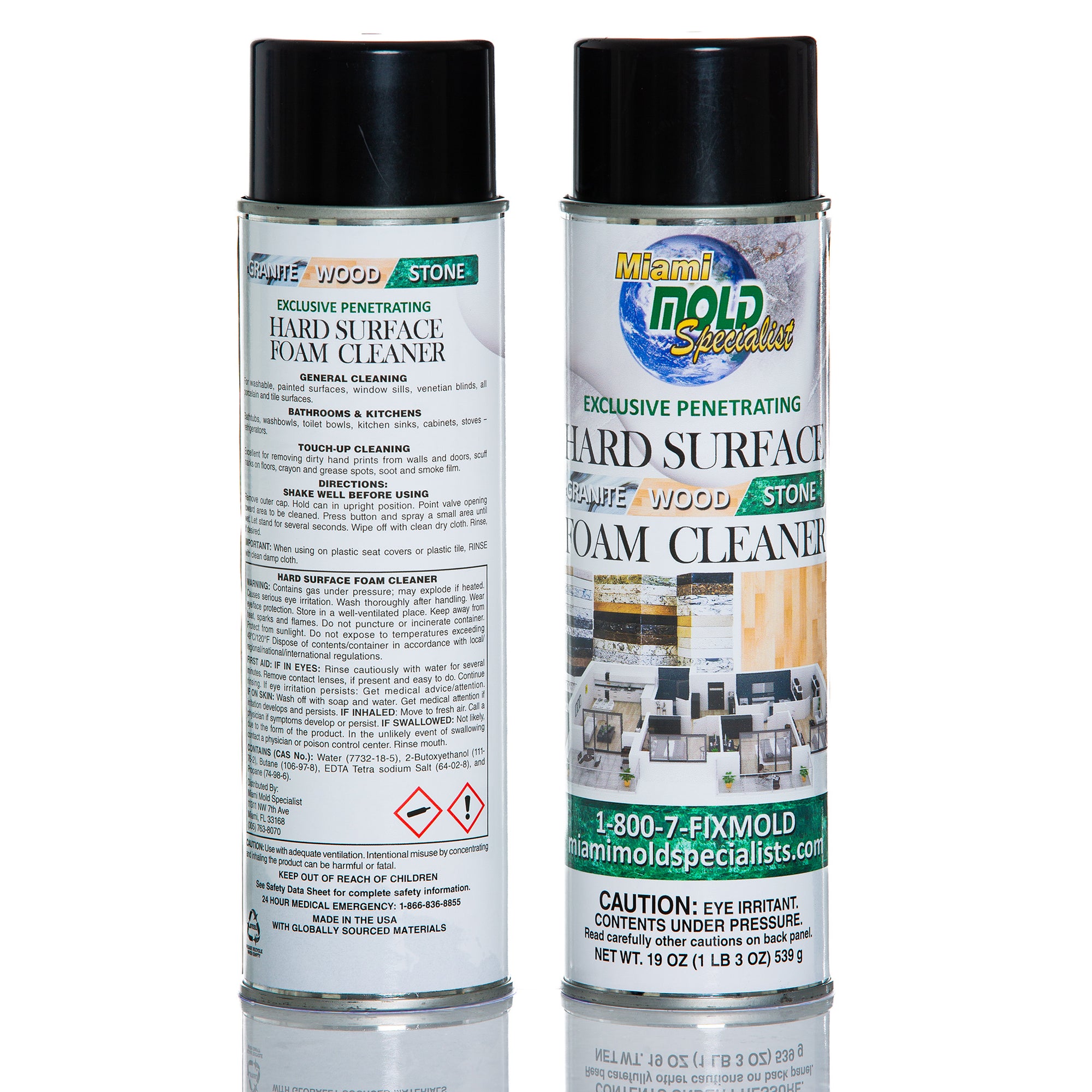 Miami Mold Specialist Exclusive Penetrating Hard Surface Foam Cleaner – 19 oz