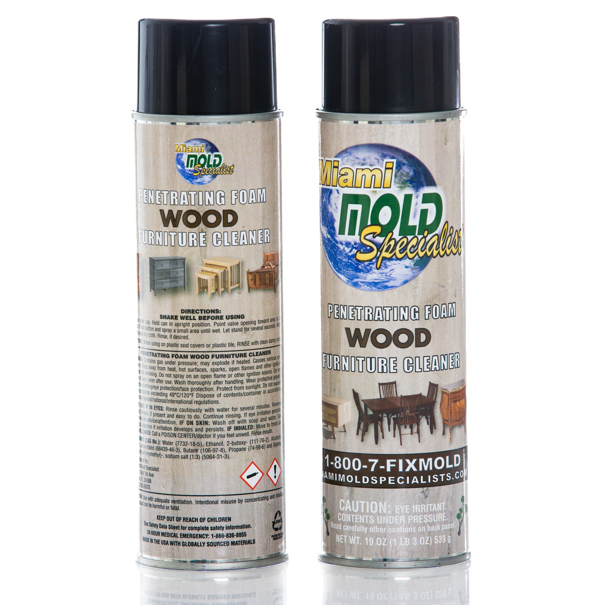 Miami Mold Specialist Penetrating Foam Wood Furniture Cleaner – 19 oz